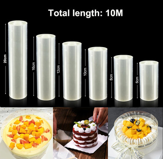 Acetate Film for Bakeware - Transparent Cake Surround Film, DIY Mousse Cake Collar Sheets for Cake Decorating