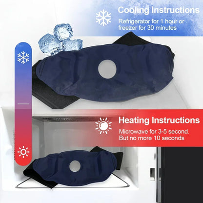 1/2pcs Gel Knee Ice Pack — Dual Temperature Hot & Cold Therapy with Reusable Nylon Strap
