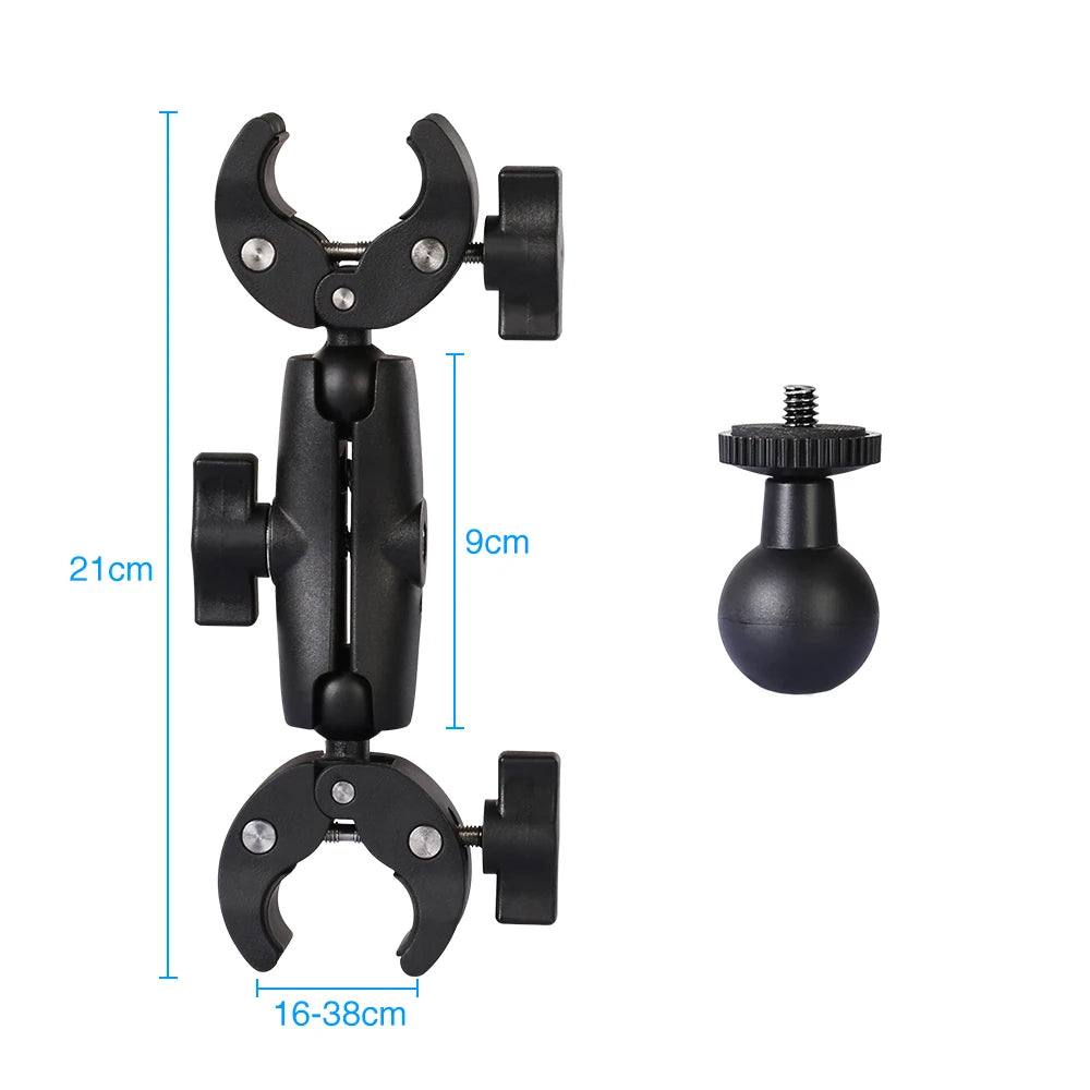 Motorcycle Panoramic Selfie Stick for Insta360 One X2/X3, Monopod Handlebar Mount Bracket, Compatible with GoPro Max Hero 11 Accessories