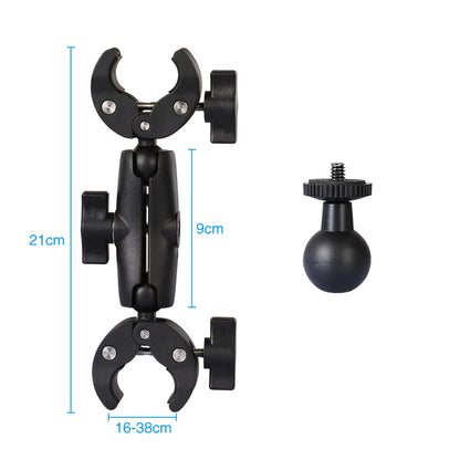 Motorcycle Panoramic Selfie Stick for Insta360 One X2/X3, Monopod Handlebar Mount Bracket, Compatible with GoPro Max Hero 11 Accessories