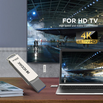 Kodak K273 High-Speed USB 3.2 Flash Drive – Type-C Dual-Use for Phone & Computer, 32GB to 256GB