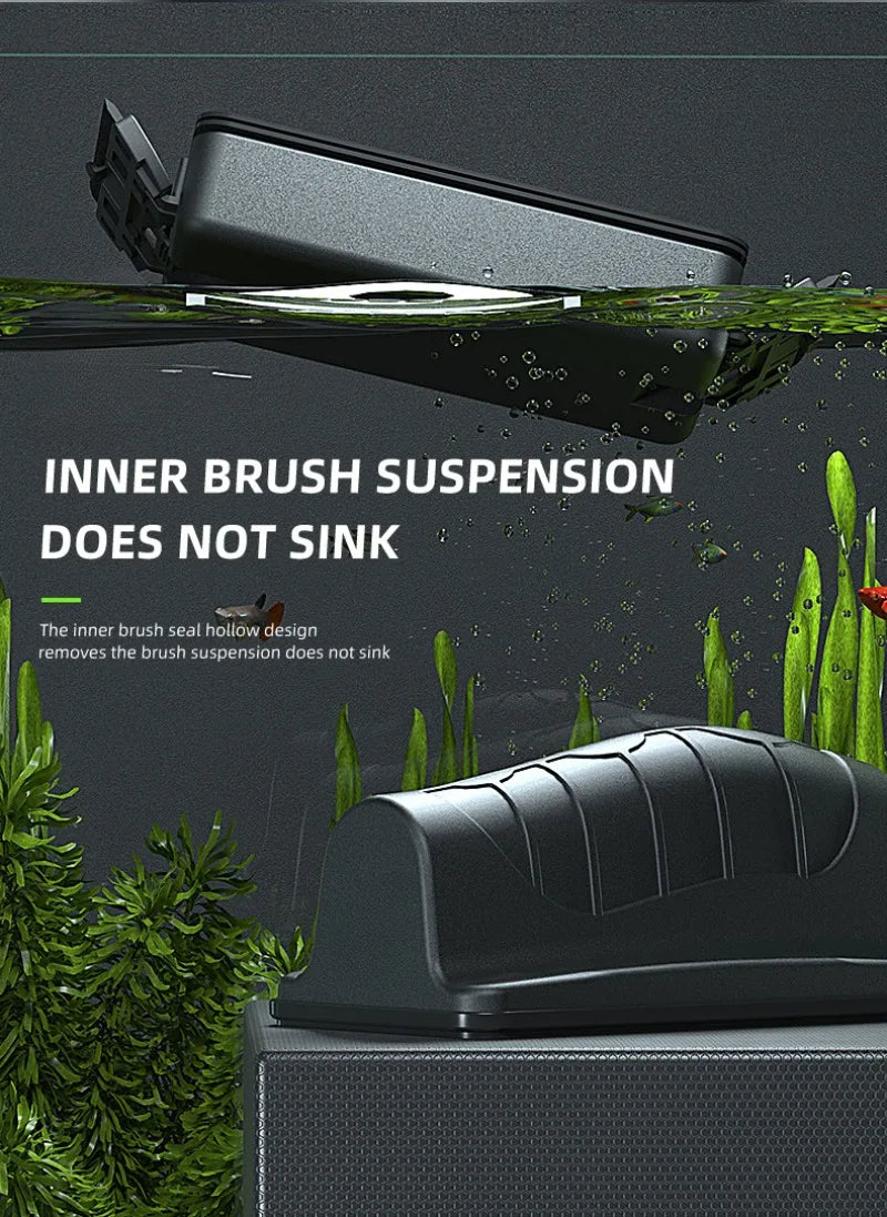 Magnetic Aquarium Fish Tank Brush – Floating Glass Cleaner & Algae Scraper, Aquarium Accessories