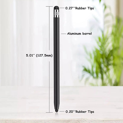 Universal Touch Pen for Tablets - Dual Silicone Head Capacitive Stylus for iPad and Android Smartphones