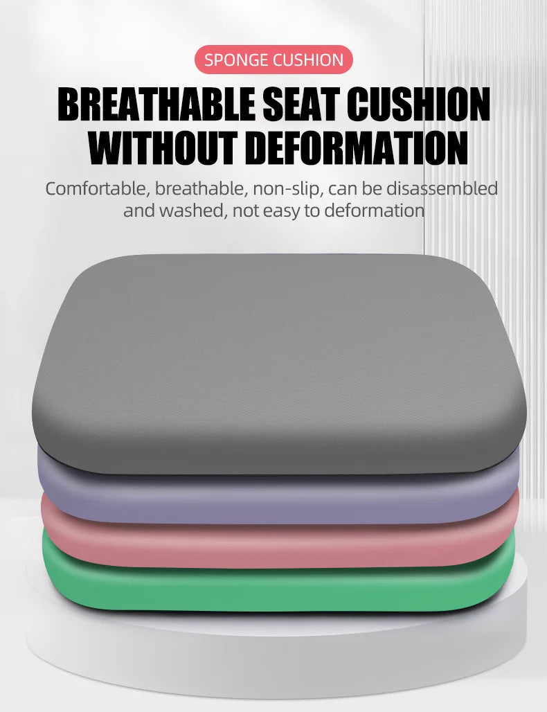Ergonomic Memory Foam Seat Cushion – Office & Student Chair Pillow for Hemorrhoid Relief and Prolonged Sitting