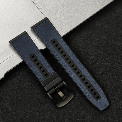 Leather Watch Strap 20mm/22mm - Vintage Replacement Band for Samsung Galaxy Watch 7/6/5/4 and Xiaomi Redmi Watch 3 Lite/Active