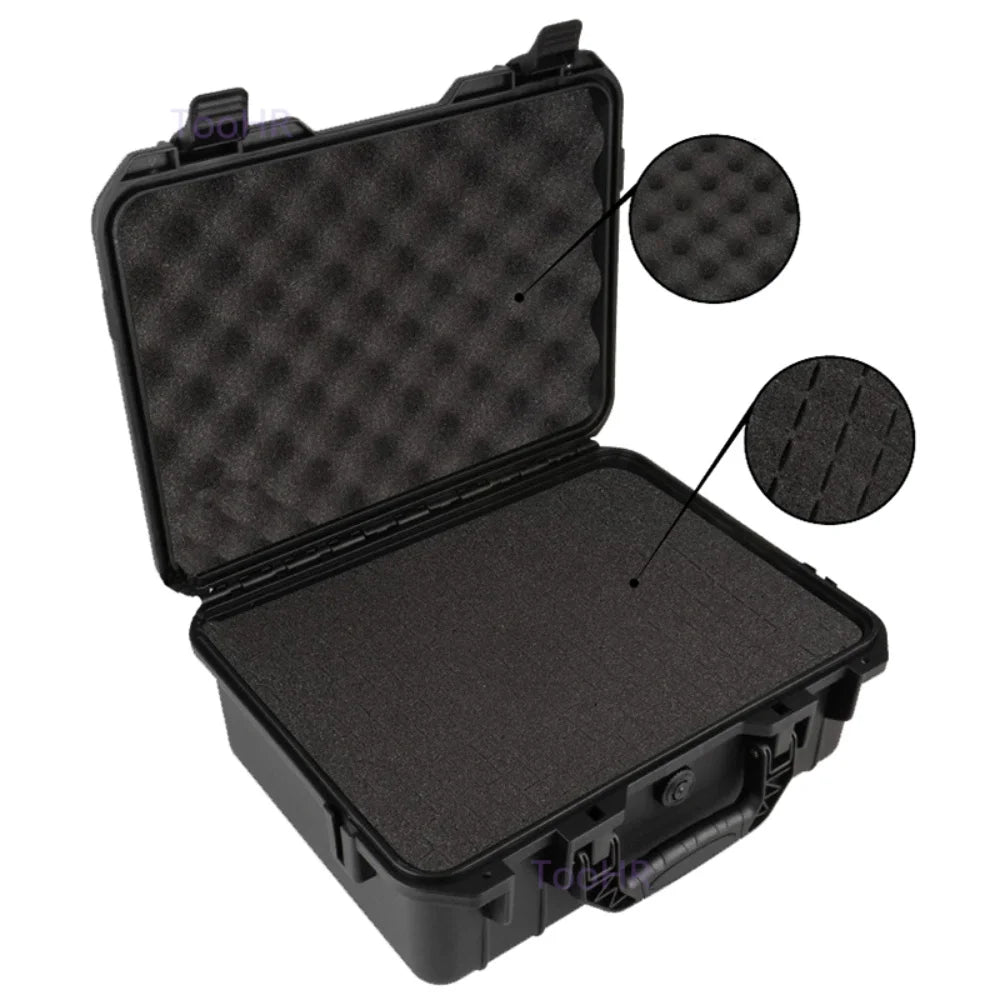 Waterproof Hard Carry Case Toolbox – Pre-Cut Foam Storage Organizer, Impact-Resistant Safety Protector for Hardware