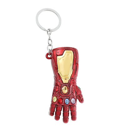 Marvel Iron Man Infinity Gauntlet Keychain – Avengers Infinity Stones Pendant for Fans Gift