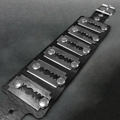 Halloween Gothic PU Leather Bracelet - Punk Hip-Hop Party Costume & Fashion Accessory