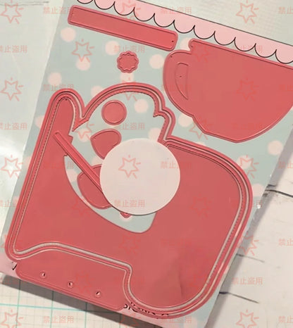 Alarm Clock Clear Stamps & Metal Cutting Dies Set – DIY Scrapbook Embossing Tools for Card Making, Paper Craft & Album Decoration (April 2026 New)