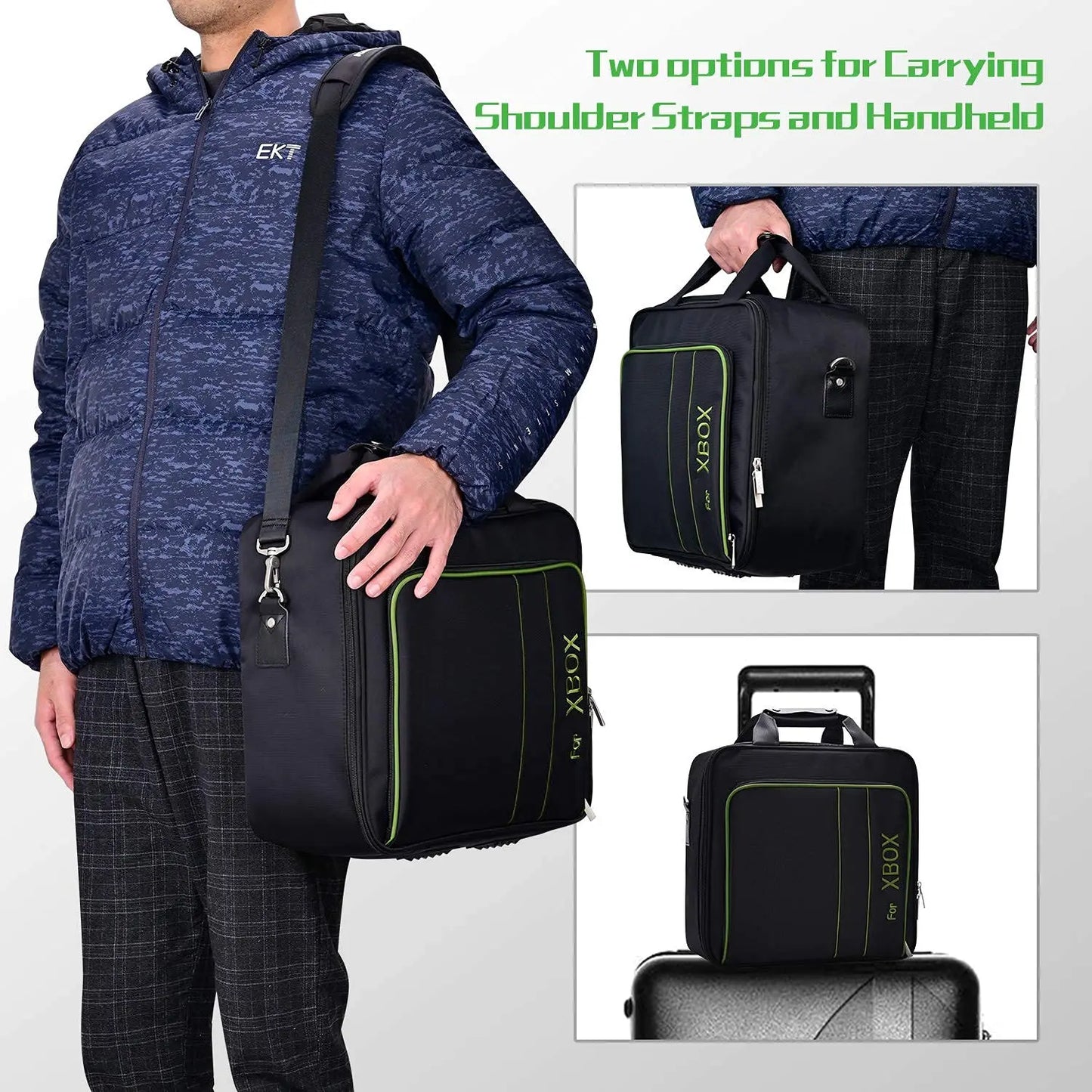 Xbox Series X|S Carrying Case – Travel Bag for Console, Controllers & Accessories