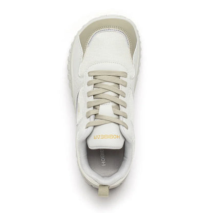 HOBIBEAR Unisex Wide Toe Sneakers — Comfortable Lace-Up Walking Shoes, Breathable Outdoor Travel Sneakers