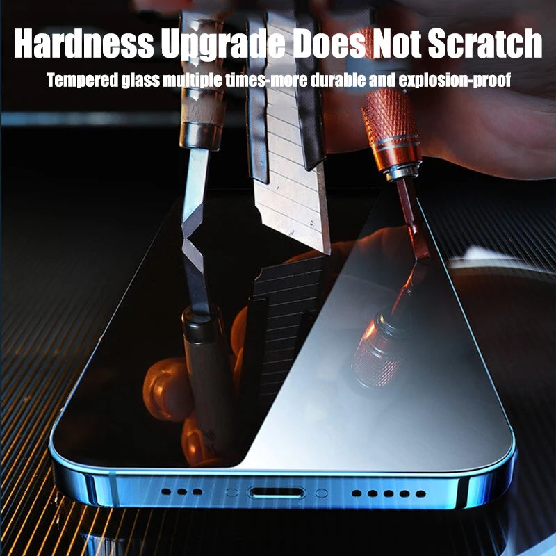 4-Pack Tempered Glass Screen Protector - Full Coverage Protective Film for iPhone 6–17 Series & Pro Max Models