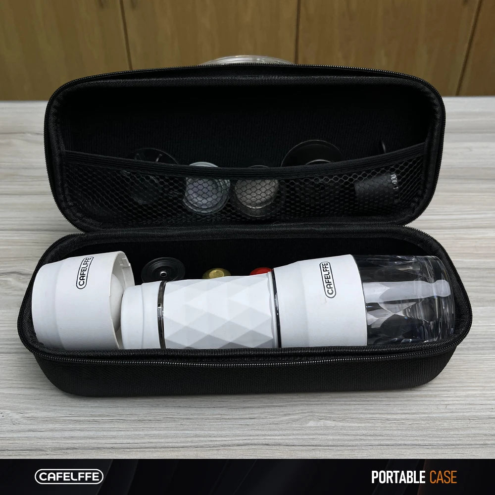 Portable Coffee Machine Travel Bag - EVA Carrying Storage Case for Camping, Hiking & Outdoor Coffee Gear
