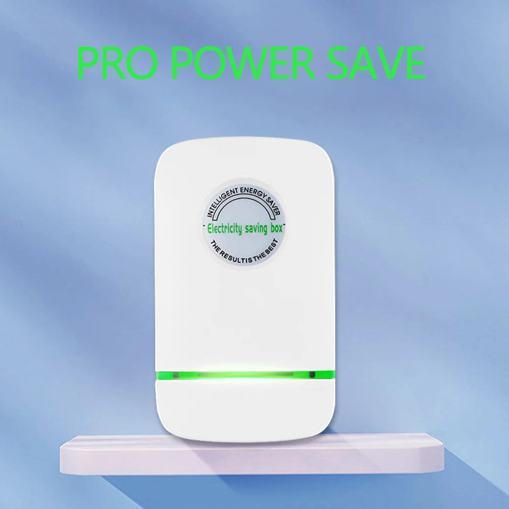 Pro Power Saver Electricity Saving Box – 90V–250V Energy Saver Device with US, EU & UK Plug for Home and Office