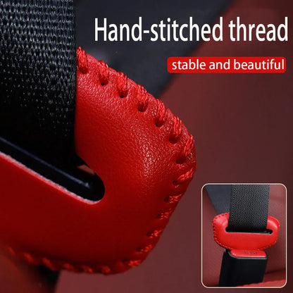 Universal Car Seat Belt Buckle Cover — PU Leather Anti-Collision Protector for Car Interior Accessories