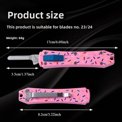 Advanced Multi-Functional Knife Handle Tool – Stainless Steel One-Piece Cast, Fits Blade No. 23 (Blade Not Included)