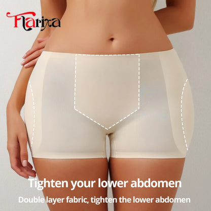 Flarixa Hip Pad Shapewear Panties – Butt Lifter & Tummy Control Ice Silk Modeling Shorts