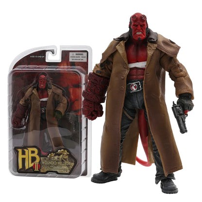 Mezco Hellboy 2004 Trenchcoat Variant — Collectible Action Figure Doll Toy