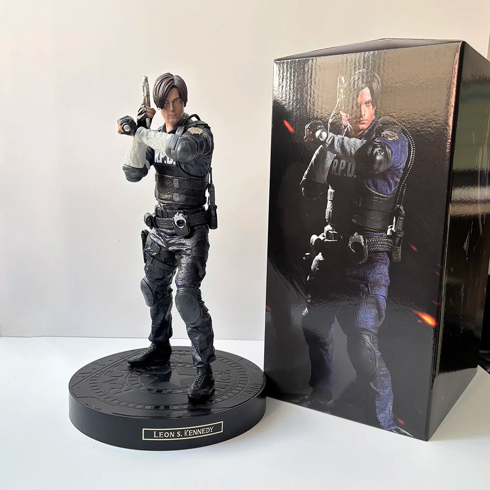 Biohazard RE Jill Valentine & Leon S. Kennedy Anime Figure – Evil Game Collectible Statue for Birthday Gifts