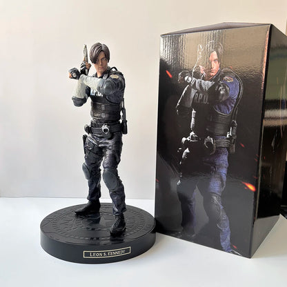 Biohazard RE Jill Valentine & Leon S. Kennedy Anime Figure – Evil Game Collectible Statue for Birthday Gifts
