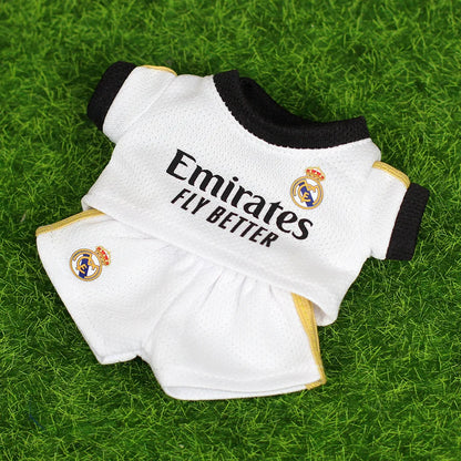 17cm Labubu Doll Clothing DIY Football Sportswear – Size 7 Vinyl Pendant Toy for Boys V1 V2 V3
