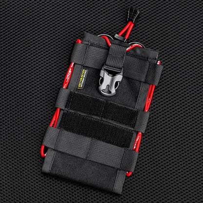 Outdoor Techwear Tactical Waist Bag - Multifunctional Quick-Release Pouch for Phone, Water Bottle & Intercom Gear