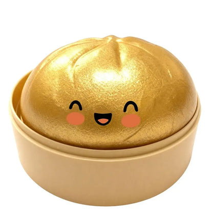 Realistic Giant Dumpling Squishy Toy – Soft TPR Bamboo Steamer Fidget Stress Relief & Creative Gift