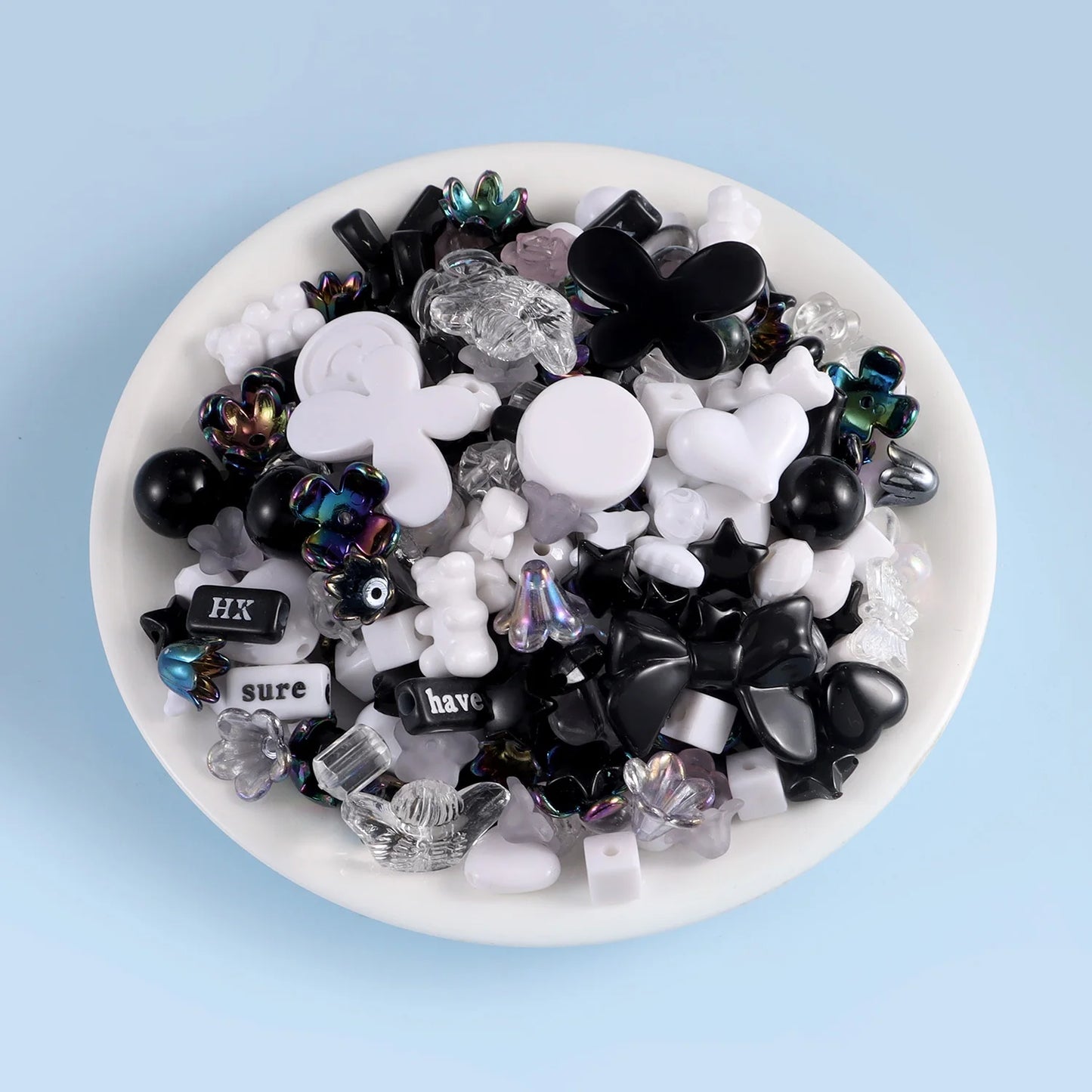 Candy Color Acrylic Beads - Mixed Style DIY Beads for Handmade Bracelets, Phone Chains & Jewelry Making