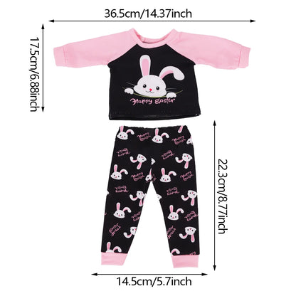 Doll Clothes Multi-Style Daily Set – Pajamas & Home Wear for 43cm Born Baby Dolls & 18-Inch American Dolls, Our Generation Toy Gift