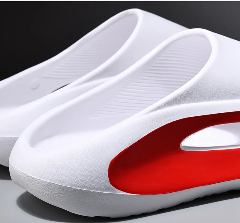Summer Thick Sole Slippers for Men & Women – Soft EVA Indoor Slides, Beach Sandals & Flip Flops