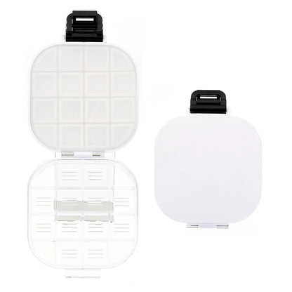 16-Well Transparent Paint Storage Box — Airtight Moisture-Proof Container & Foldable Painting Palette