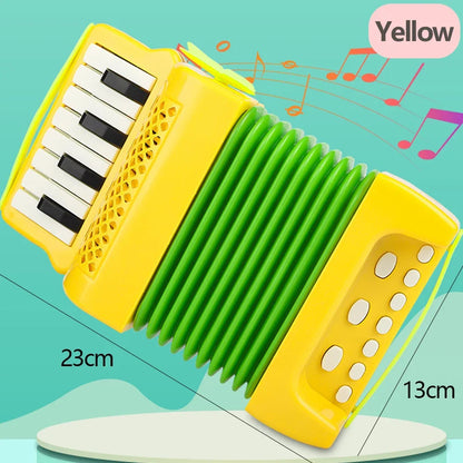 Kids Accordion Musical Toy - Educational Indoor Outdoor Instrument Gift for Toddlers Boys & Girls