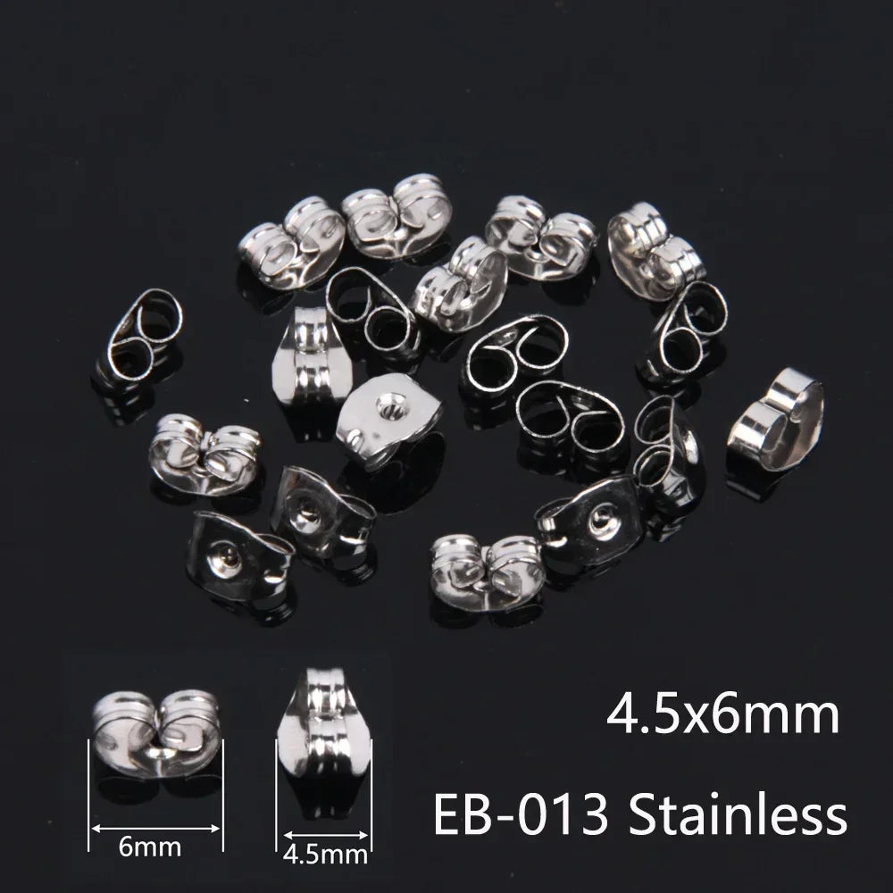 50–2000PCS Soft Silicone Earring Back Stoppers – Clear Rubber Stud Earring Safety Backs, DIY Jewelry Findings Accessories for Secure Fit