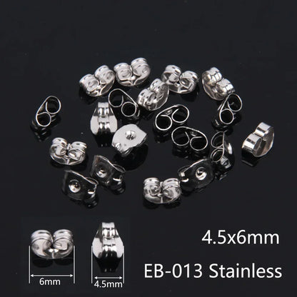 50–2000PCS Soft Silicone Earring Back Stoppers – Clear Rubber Stud Earring Safety Backs, DIY Jewelry Findings Accessories for Secure Fit