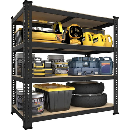 40" x 20" x 59" Heavy Duty 4-Tier Metal Storage Shelves – Adjustable Garage Utility Rack Organizer