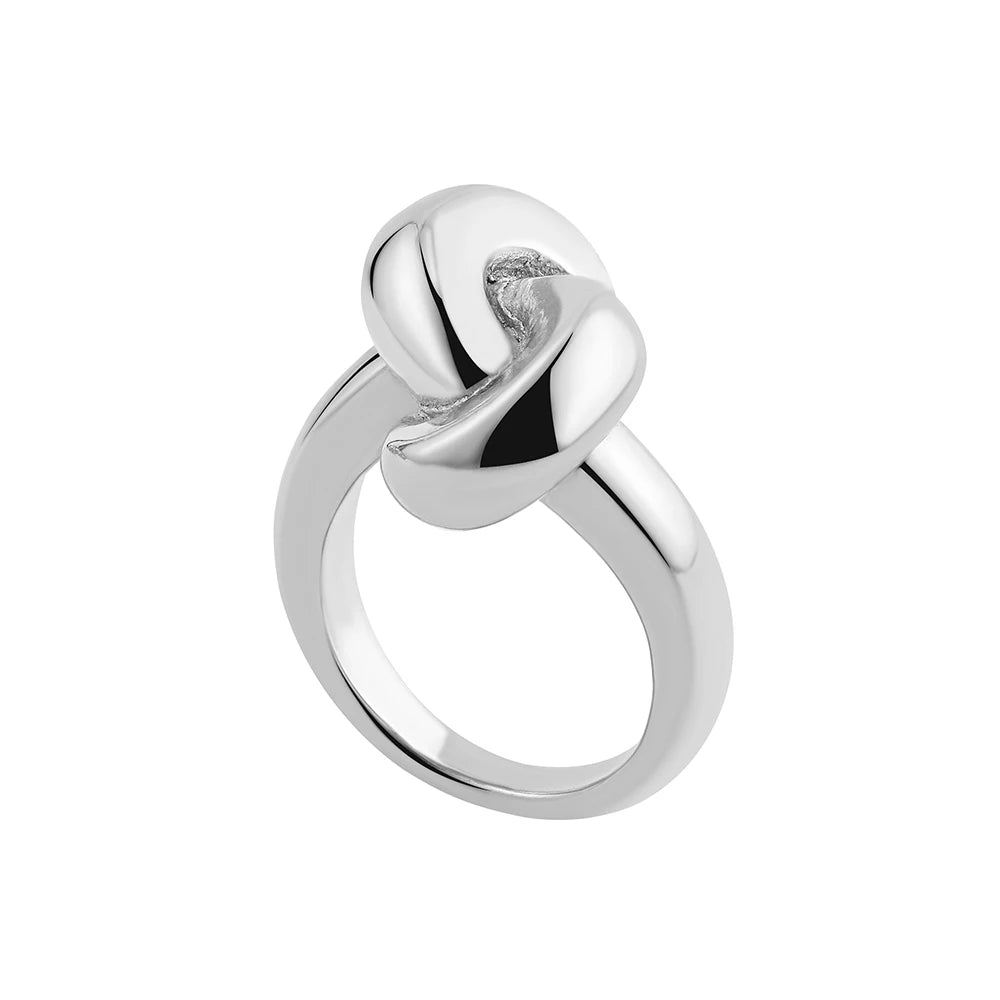 Vintage Stainless Steel Chunky Ring – Punk Irregular Adjustable Open Ring for Women, Wedding Jewelry Gift