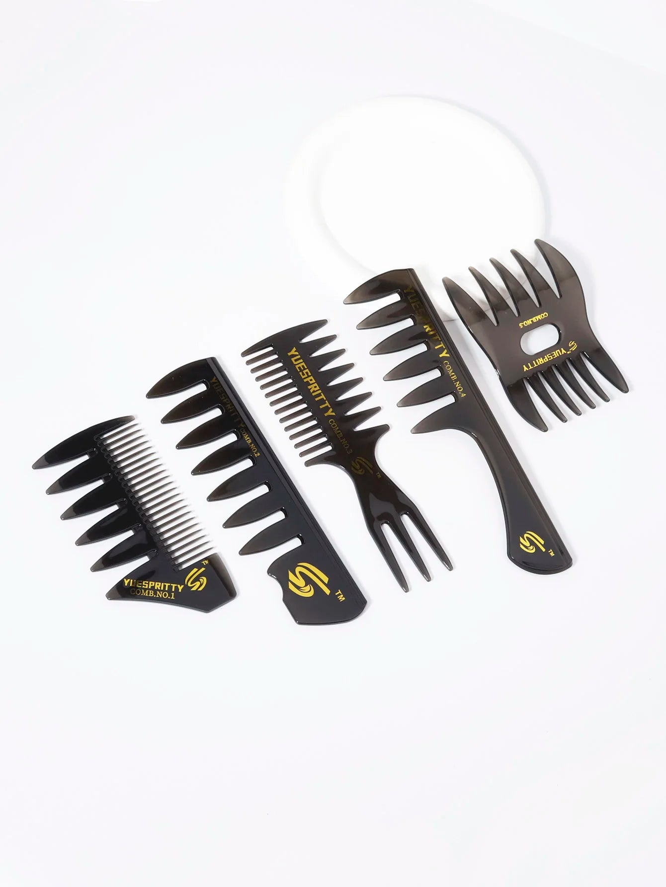 Wide Tooth Comb for Men – Hairdressing, Trimming & Styling Tool for Real Hair Wigs
