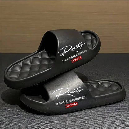 Men’s EVA Summer Slippers – Lightweight Soft Anti-Slip Indoor & Outdoor Casual Home Shoes with Innovative Design