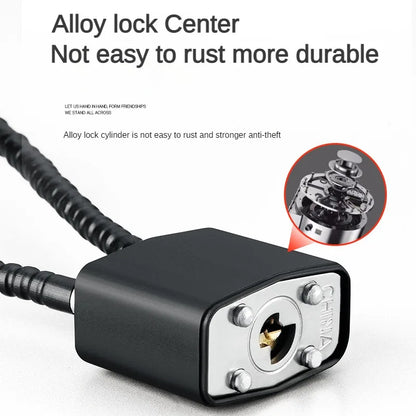 Safety Anti-Theft Hardened Steel Cable Lock – 20/28/38cm Portable Padlock for Guns, Lockers & Outdoor Security