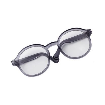 6.5cm Transparent Plastic Glasses for BJD Dolls, Labubu, MSD, SD, EXO - Sunglasses for 1/8, 1/6, 1/3, 1/4 Plush Dolls