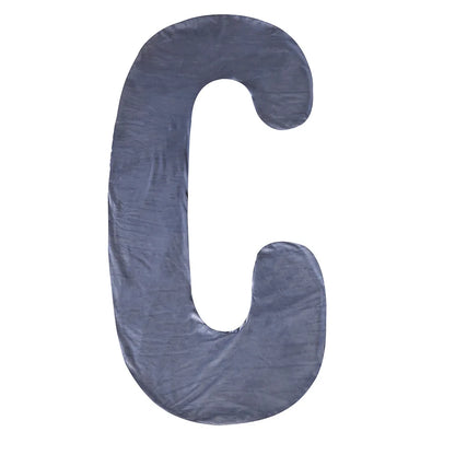 C-Shape Pregnancy Nursing Pillow Cover – Replacement Body Pillow Case for Maternity Sleep & Leg Support