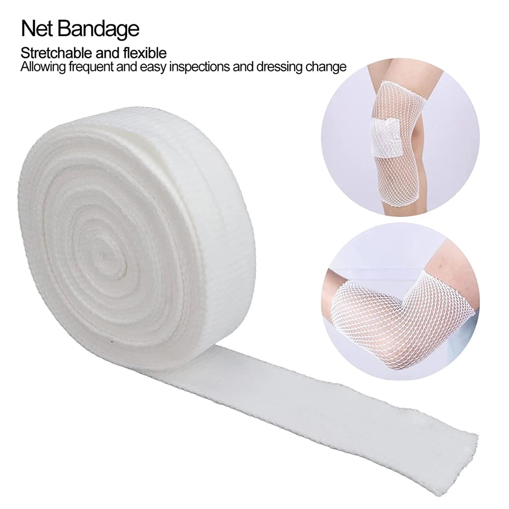 Elastic Tubular Bandage Net - Breathable Mesh Wound Dressing Retainer for Ankle & Adult Use
