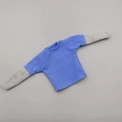 1/6 Scale Black T-Shirt for 12" (30cm) Action Figures — Male & Female DIY Model Accessories