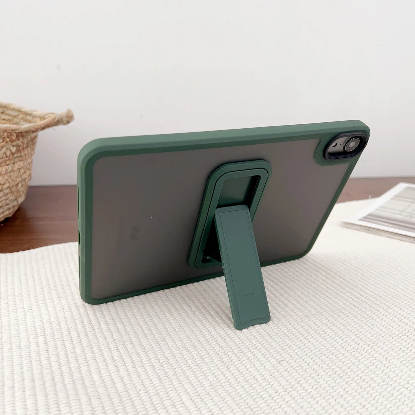 Matte Stand Case for iPad Air, Pro & Mini – Hard Kickstand Tablet Cover for 9.7" to 11" Models (4th-10th Gen)