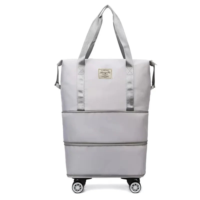 Oxford Cloth Large Capacity Travel Bag – Detachable Universal Wheel Luggage with Dry & Wet Separation for Business Trips