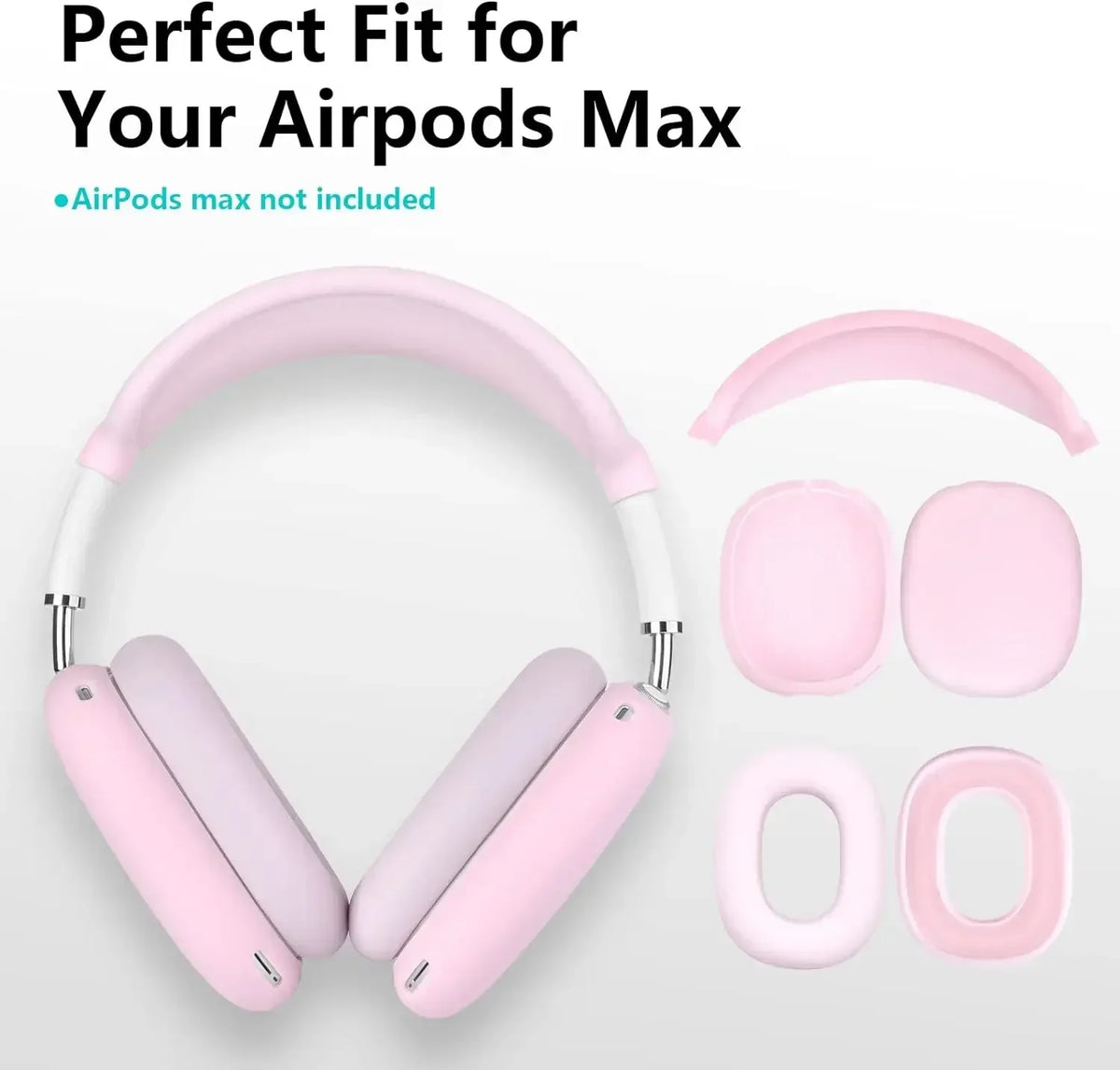 AirPods Max Silicone Protective Case - Flexible Cover for Apple AirPods Max Headphones