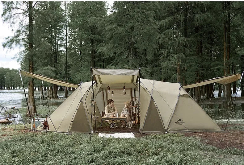 Naturehike Aries Tunnel Tent – 4-6 Person 4-Season Geodesic Outdoor Camping Tent, Double Layer, Large Travel Shelter