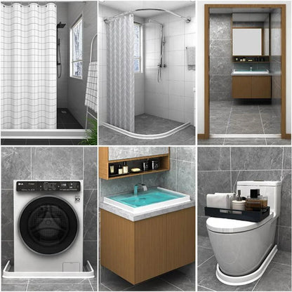 Bendable Silicone Water Retaining Strip - Bathroom Shower Barrier for Kitchen and Wet-Dry Separation