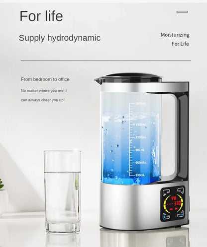 2L Electric Hydrogen Rich Water Kettle - 100-240V Water Ionizer & Filter for Hydrogen Water Generation