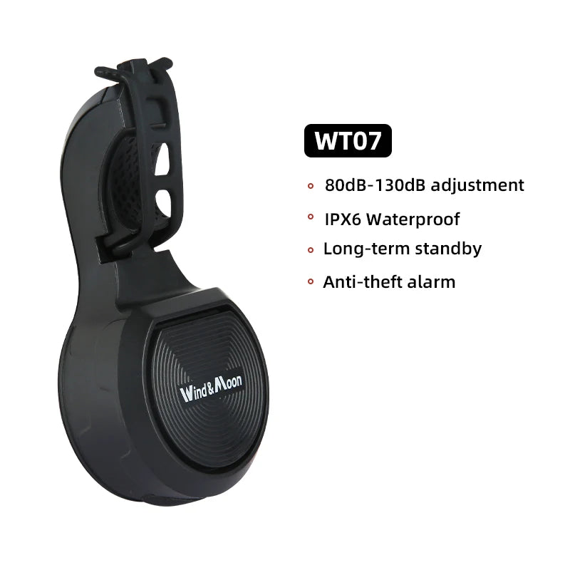 Electric Bicycle Horn Alarm - 80-130dB Bike Bell for E-Scooters, Road Bikes & MTB Handlebar Accessory